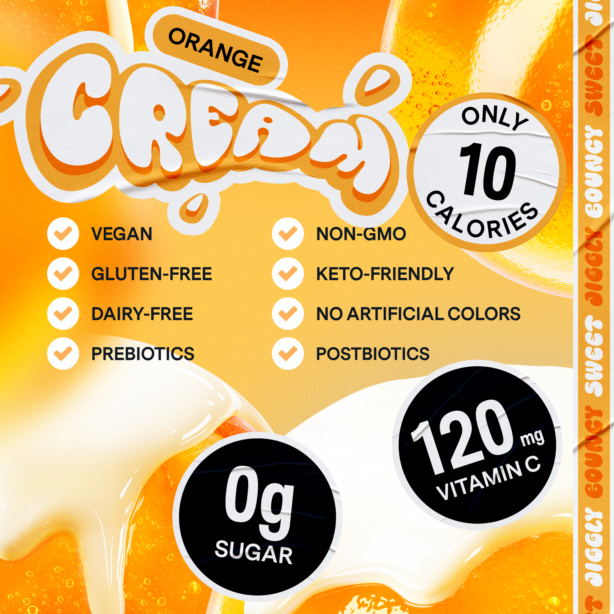 DETOCYCLE タイトニングジェルクリーム 500g Dally Konjac Jelly - Orange Cream