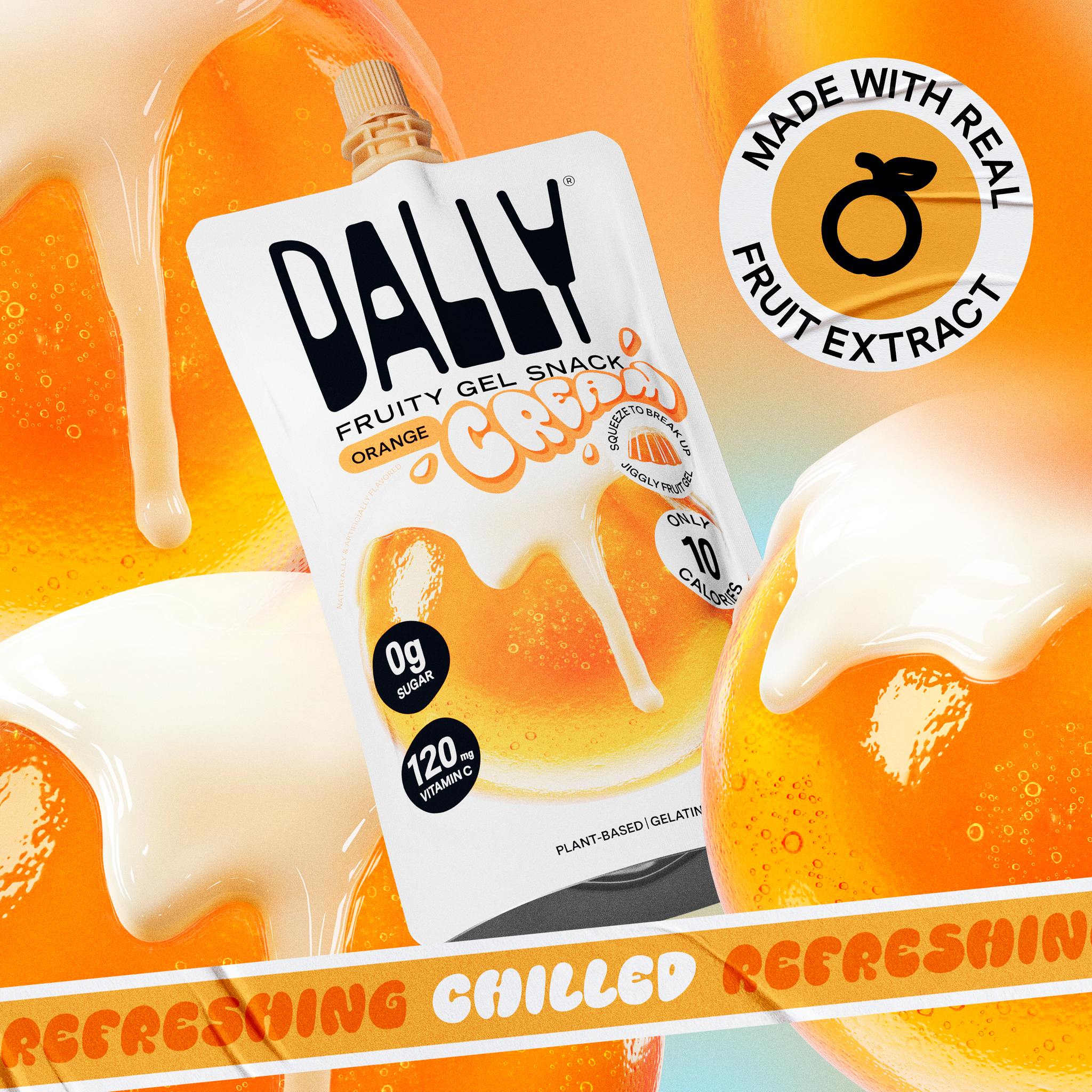 Dally Konjac Jelly - Orange Cream Dally Konjac Jelly - Orange Cream